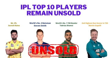 Top 10 IPL Players remain unsold, including Mr. IPL Suresh Raina